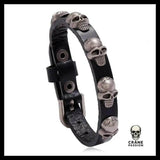 Bracelet Tête de Mort Black Skull - Crâne Passion