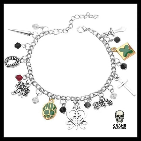 Bracelet Tête de Mort Breloque - Crâne Passion