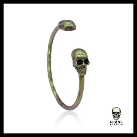 Bracelet Tête de Mort Bronze - Crâne Passion