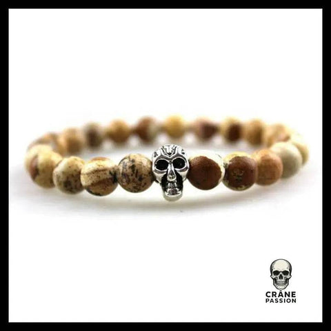 Bracelet Tête de Mort Caillou - Crâne Passion
