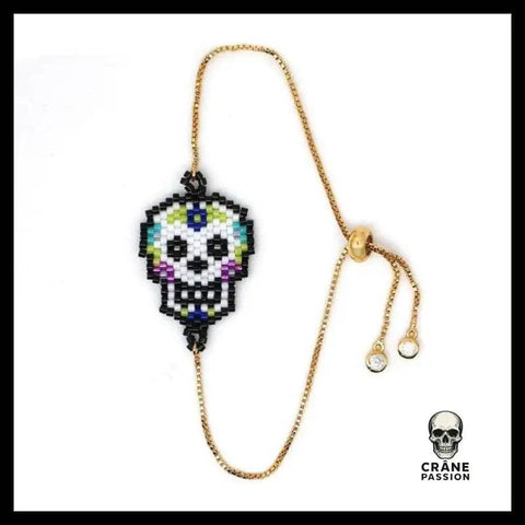 Bracelet Tête de Mort Cartoon - Crâne Passion