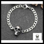Bracelet Tête de Mort Chaîne - Crâne Passion
