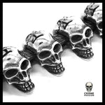 Bracelet Tête de Mort Chaîne Biker - Crâne Passion