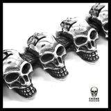 Bracelet Tête de Mort Chaîne Biker - Crâne Passion