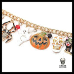 Bracelet Tête de Mort Citrouille - Crâne Passion