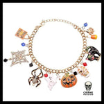 Bracelet Tête de Mort Citrouille - Crâne Passion