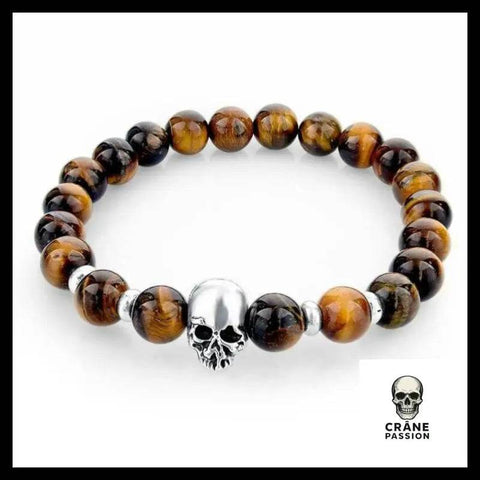 Bracelet Tête de Mort Classique - Crâne Passion