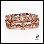 Bracelet Tête de Mort Couronne - Crâne Passion