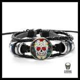 Bracelet Tête de Mort Crâne Mexicain - Crâne Passion