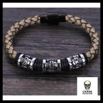 Bracelet Tête de Mort Crâne Tressé - Crâne Passion