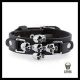 Bracelet Tête de Mort Croix - Crâne Passion