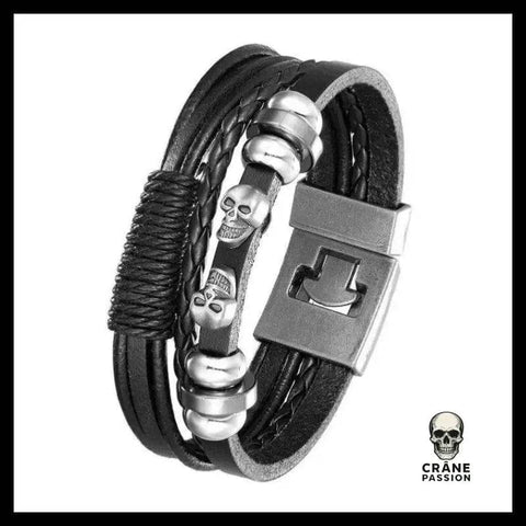 Bracelet Tête de Mort Duo - Crâne Passion