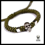 Bracelet Tête de Mort écrou en Argent - Crâne Passion