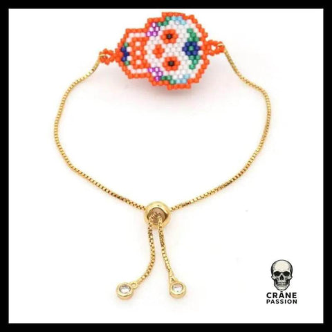 Bracelet Tête de Mort Estivale - Crâne Passion