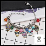 Bracelet Tête de Mort Féminine - Crâne Passion