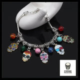 Bracelet Tête de Mort Féminine - Crâne Passion