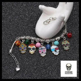 Bracelet Tête de Mort Féminine - Crâne Passion