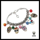 Bracelet Tête de Mort Féminine - Crâne Passion