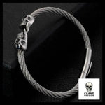 Bracelet Tête de Mort Femme (Acier) - Crâne Passion