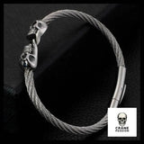 Bracelet Tête de Mort Femme (Acier) - Crâne Passion