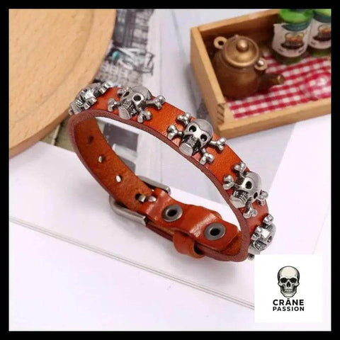 Bracelet Tête de Mort Gothique - Crâne Passion