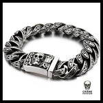 Bracelet Tête de Mort Gourmette Du Mal - Crâne Passion