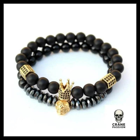 Bracelet Tête de Mort Grand Roi - Crâne Passion