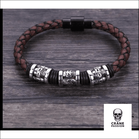 Bracelet Tête de Mort Grimace - Crâne Passion