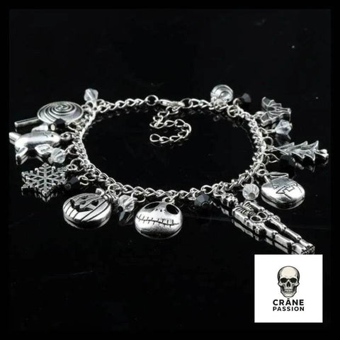 Bracelet Tête de Mort Halloween - Crâne Passion