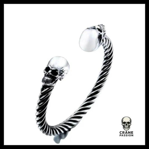 Bracelet Tête de Mort Jumeau - Crâne Passion