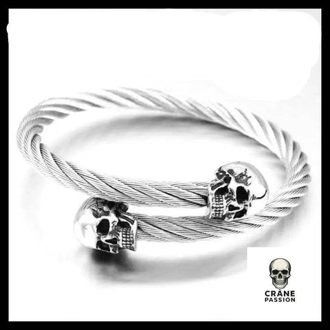 Bracelet Tête de Mort Jumeaux Maléfiques - Crâne Passion