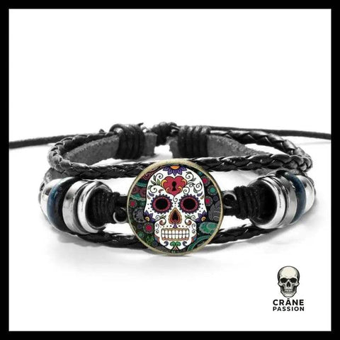 Bracelet Tête de Mort Los Muertos - Crâne Passion