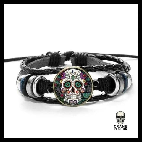 Bracelet Tête de Mort Macabre - Crâne Passion
