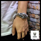 Bracelet Tête de Mort Mexicaine (Argent) - Crâne Passion
