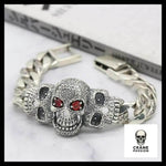 Bracelet Tête de Mort Mexicaine (Argent) - Crâne Passion