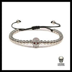 Bracelet Tête de Mort Perle - Crâne Passion