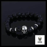 Bracelet Tête de Mort Perles Pierre Naturelle - Crâne Passion