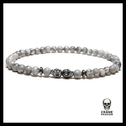 Bracelet Tête de Mort Petite Perle - Crâne Passion