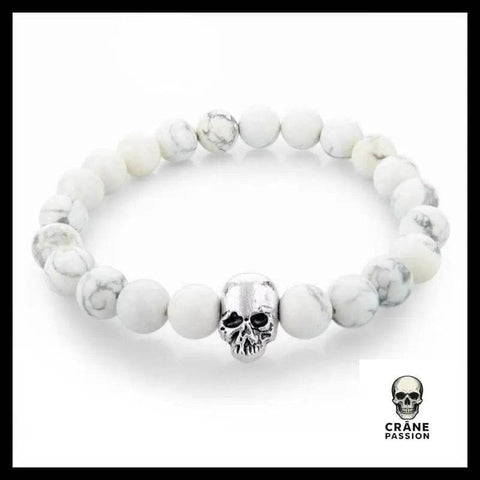 Bracelet Tête de Mort Pierre - Crâne Passion