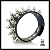 Bracelet Tête de Mort Piques Gothiques - Crâne Passion