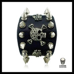 Bracelet Tête de Mort Piques Gothiques - Crâne Passion
