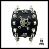 Bracelet Tête de Mort Piques Gothiques - Crâne Passion