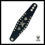 Bracelet Tête de Mort Piques Gothiques - Crâne Passion