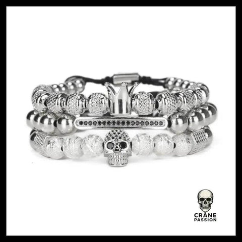 Bracelet Tête de Mort Prince - Crâne Passion