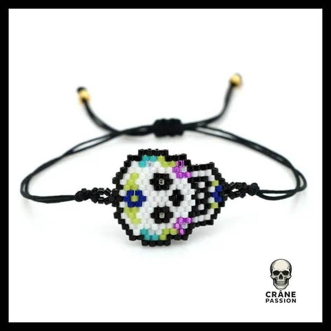 Bracelet Tête de Mort Rétro - Crâne Passion