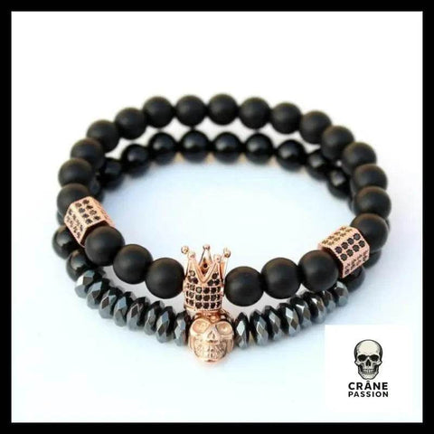 Bracelet Tête de Mort Roi - Crâne Passion