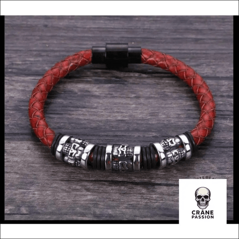 Bracelet Tête de Mort Sanglante - Crâne Passion