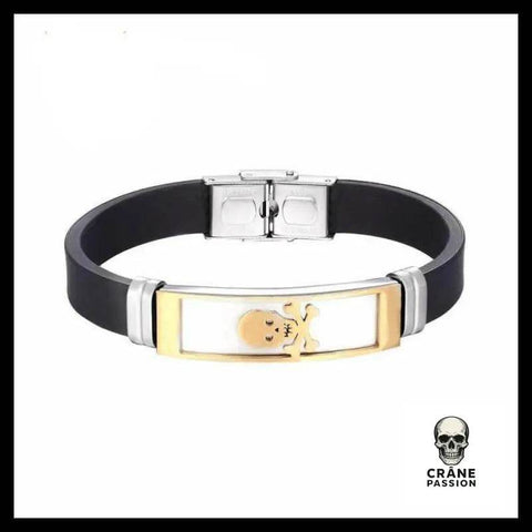 Bracelet Tête de Mort en Silicone - Crâne Passion