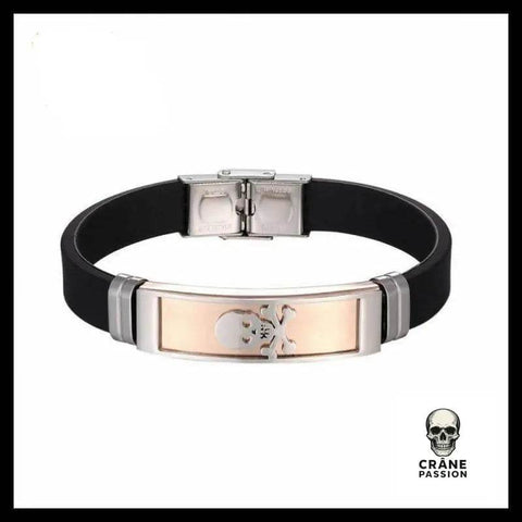 Bracelet Tête de Mort Simple - Crâne Passion