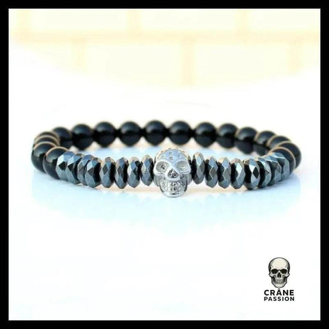 Bracelet Tête de Mort Skull Argentée - Crâne Passion